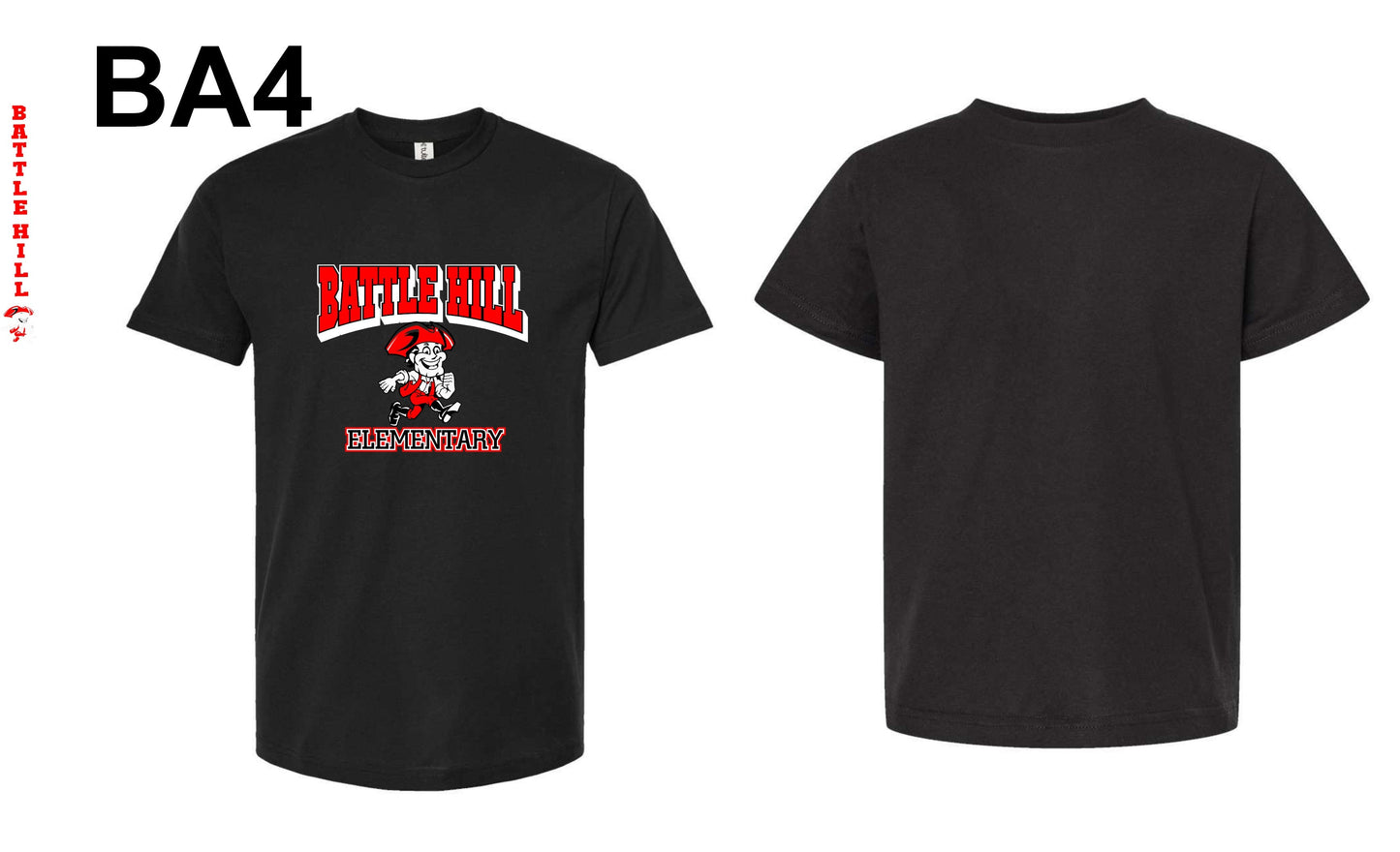 BATTLE HILL Elementary School Tee YOUTH AND ADULT