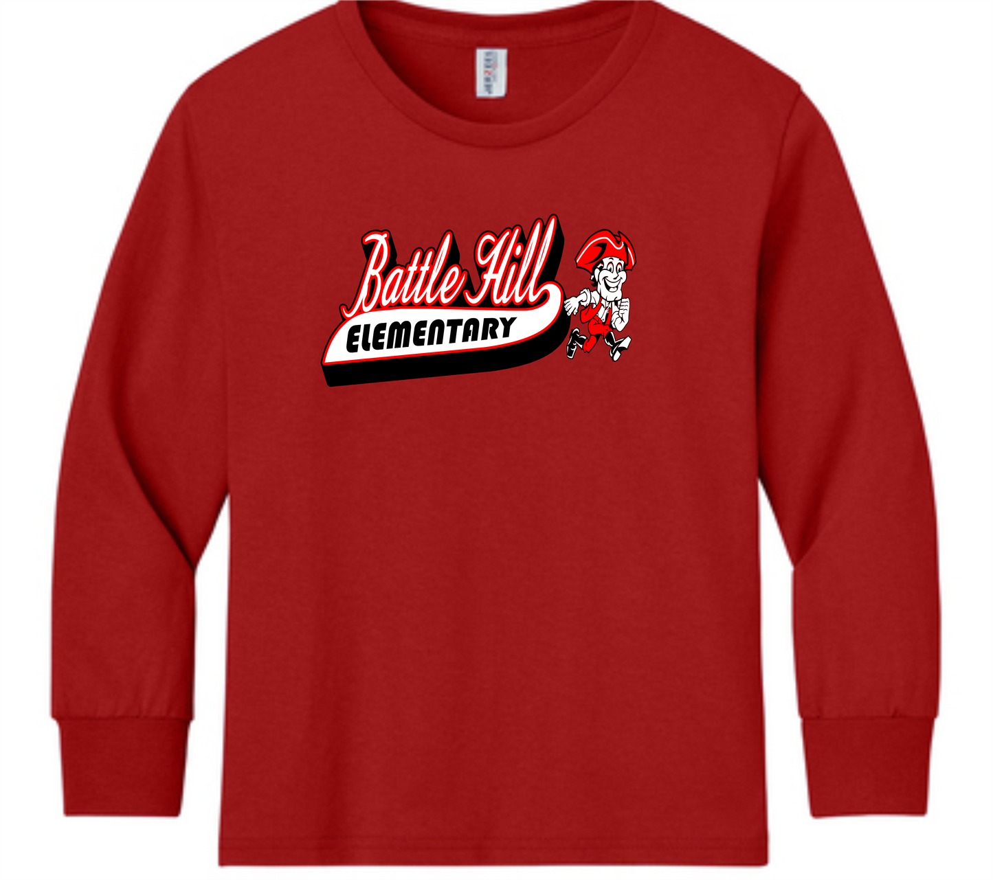 Battle Hill ELEMENTARY PC54LS Port & Co™ Youth Long Sleeve Core Cotton Tee
