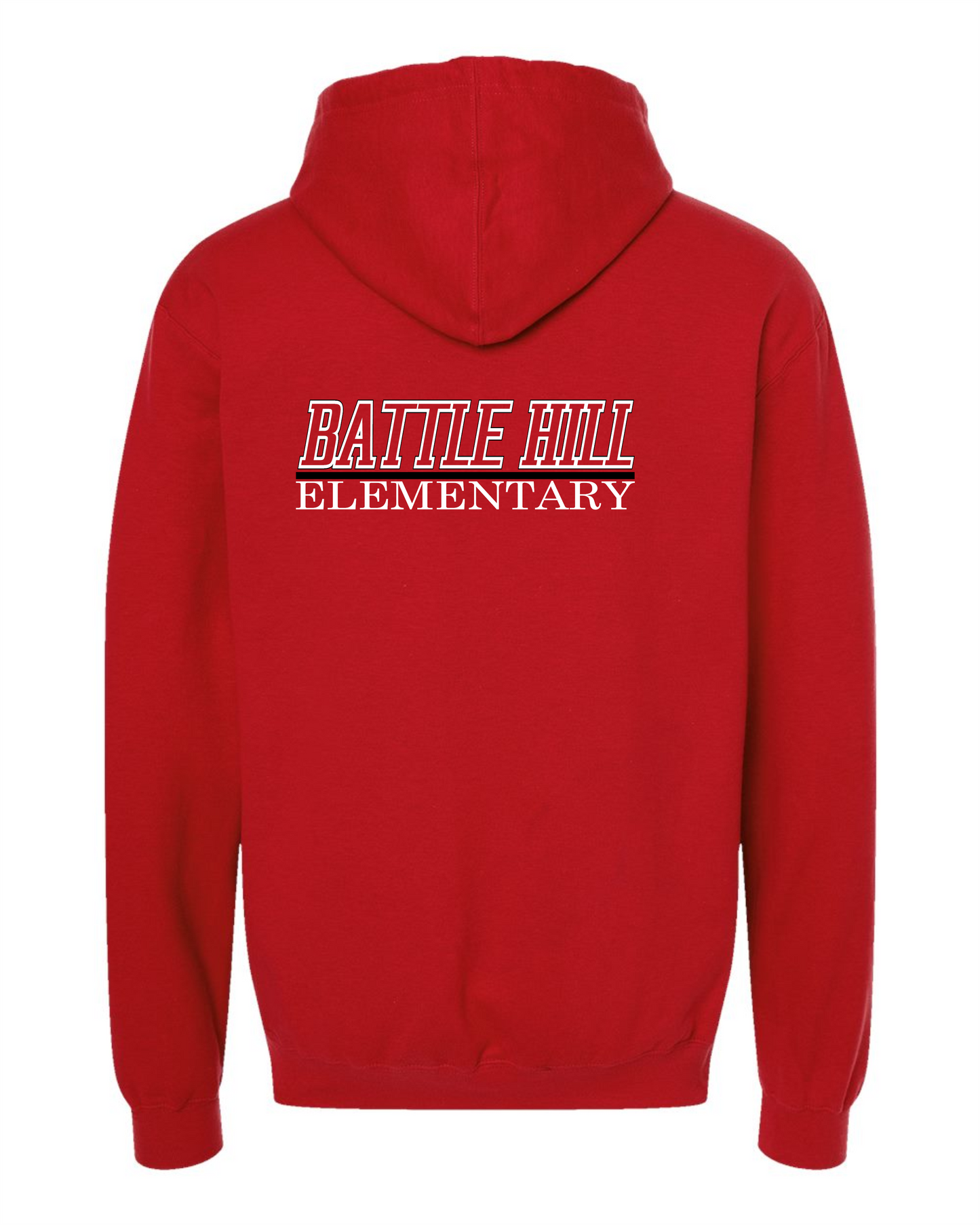 Battle Hill Elementary School ADULT PRINTED HOODED PULLOVER sweatshirt