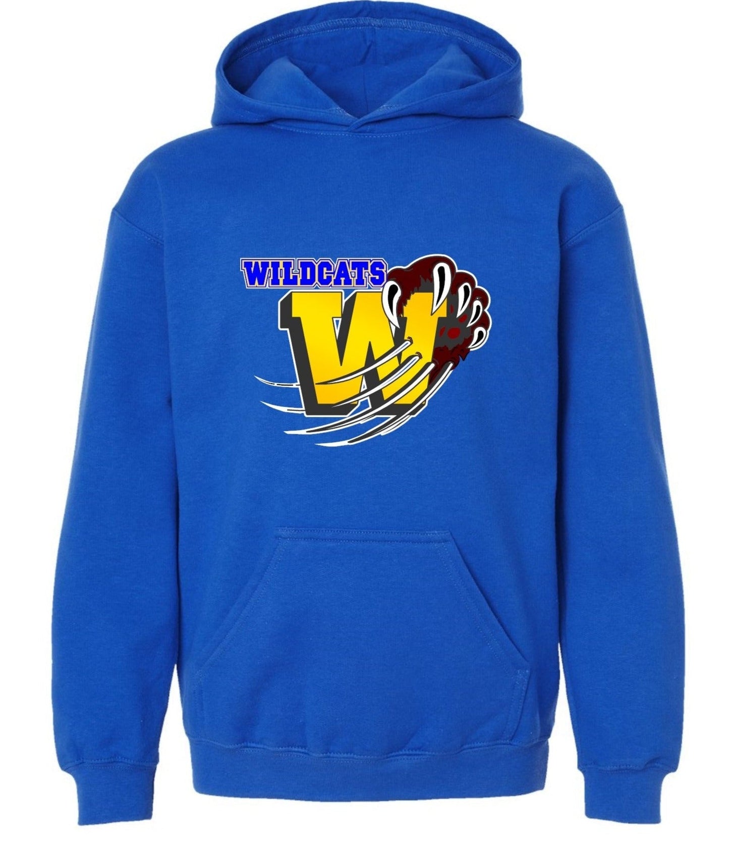 Washington Elementary School Youth WILDCAT HOODED pullover sweatshirt