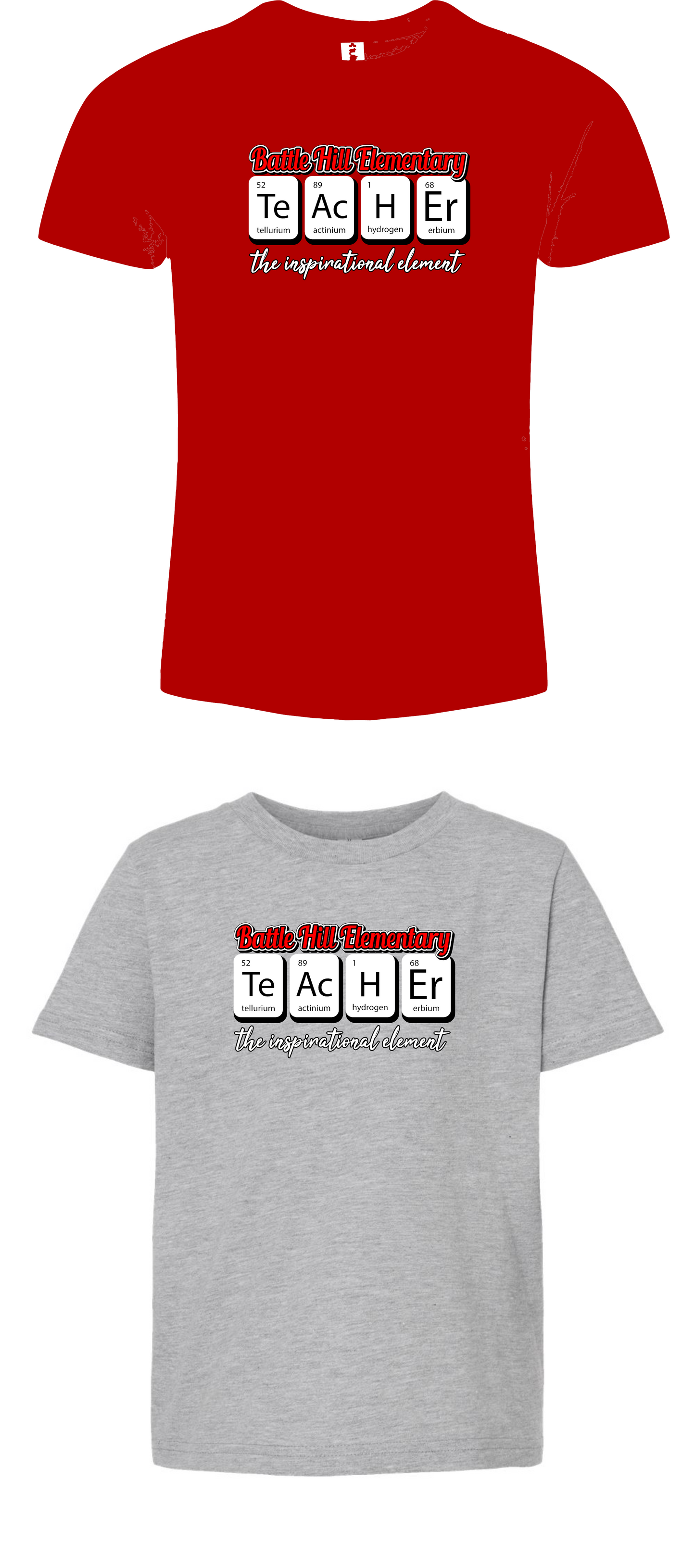 Battle Hill Elementary Teacher Inspirational element tee