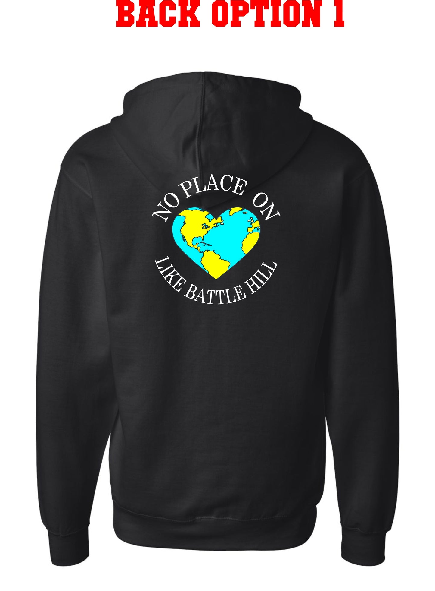 Battle Hill Elementary School ADULT and YOUTH PRINT HOODED PULLOVER sweatshirt