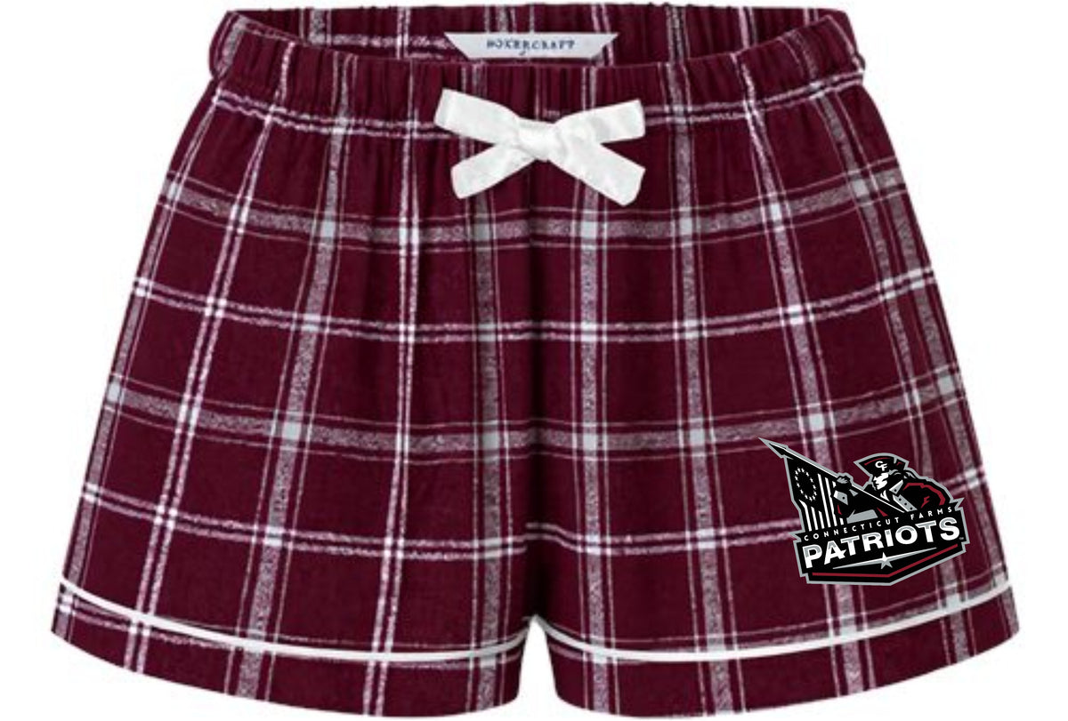 Connecticut Farms ELEMENTARY YOUTH and adult plaid lounge shorts