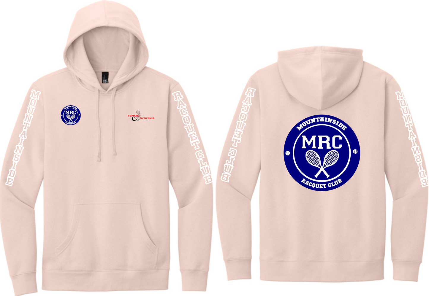MRC(Mountainside Racquet Club) District® Adult V.I.T.™ super heavy weight Fleece Hoodie. DT6600