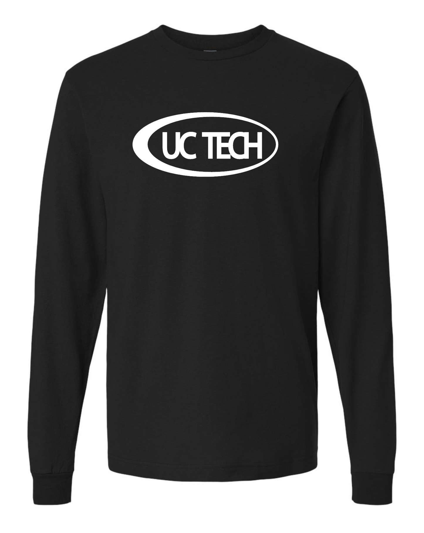 UC TECH Fine Jersey Long Sleeve T-Shirt - 202LS white logo