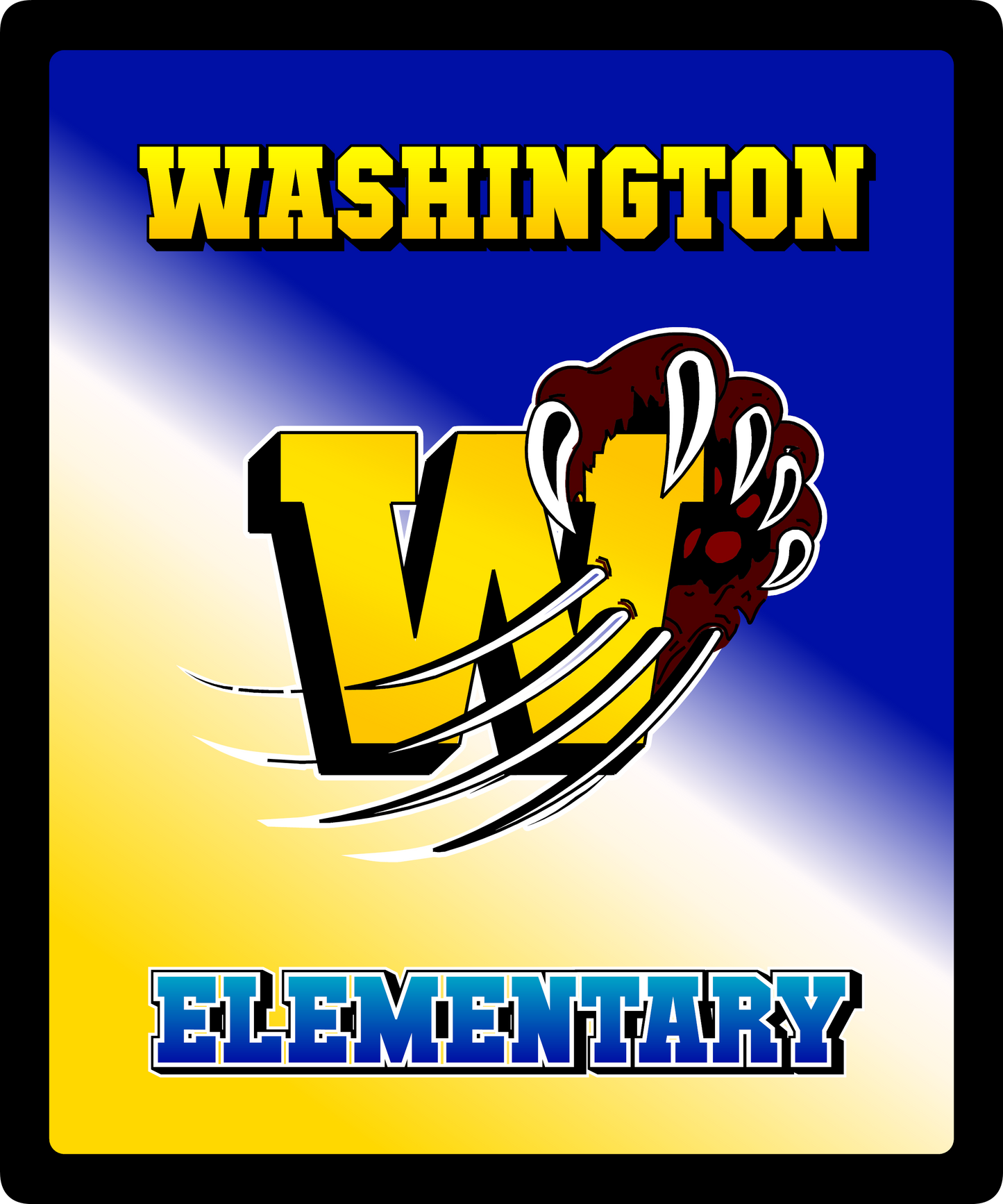 Washington Elementary Wilcat Micro-fleece blanket(personalization available)