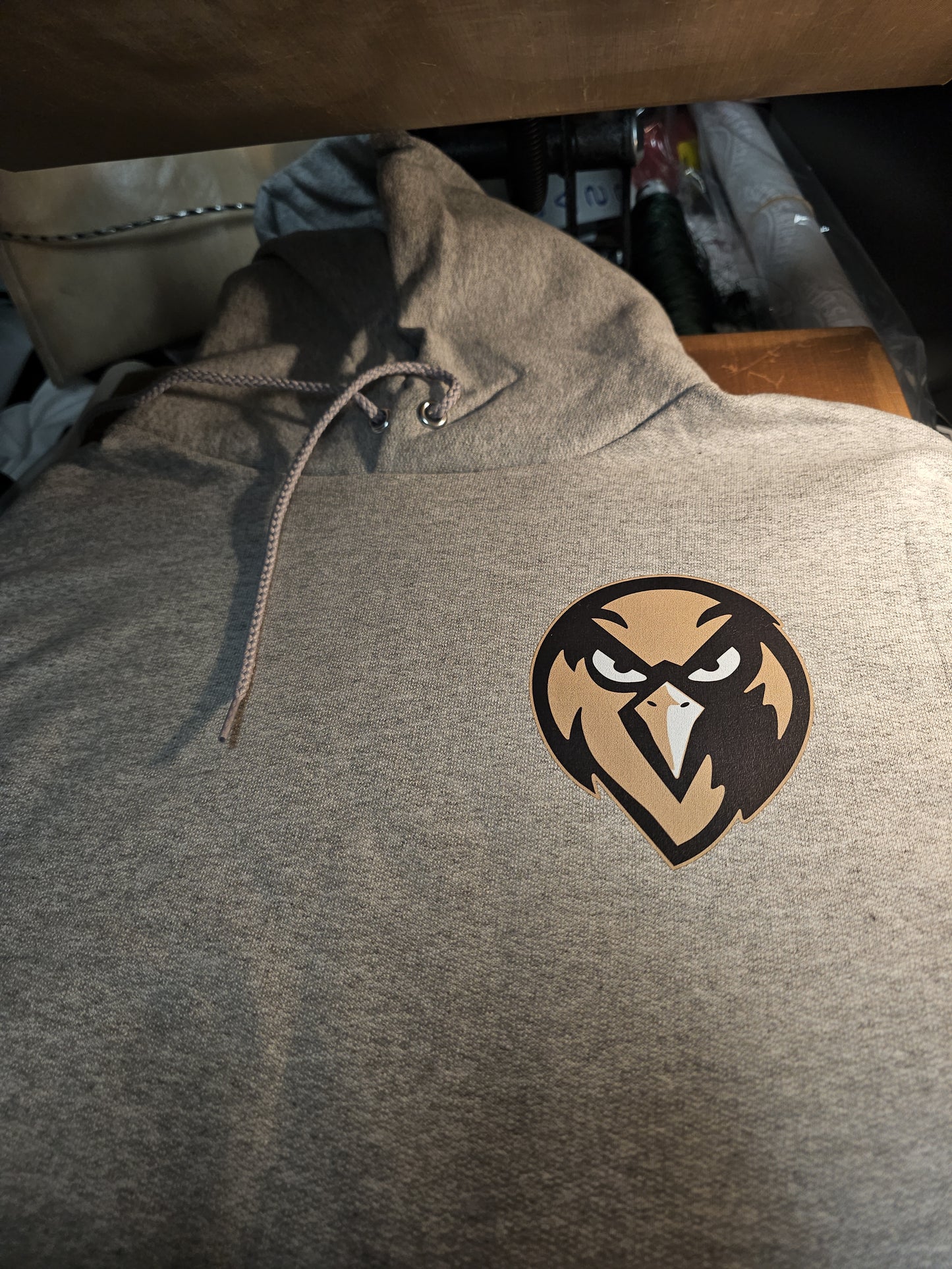 Hudson Catholic printed HAWK Champion powerblend Hoodie-S700-