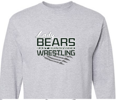 BEARS LADY WRESTLING Fine Jersey Long Sleeve T-Shirt - 202LS