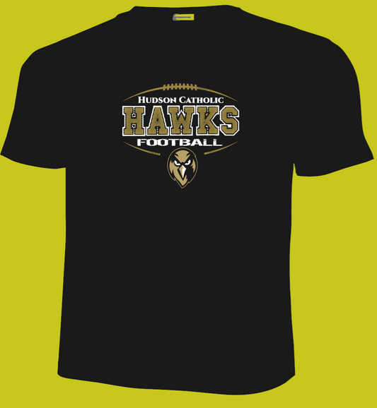 Hudson Catholic Hawks Football tee