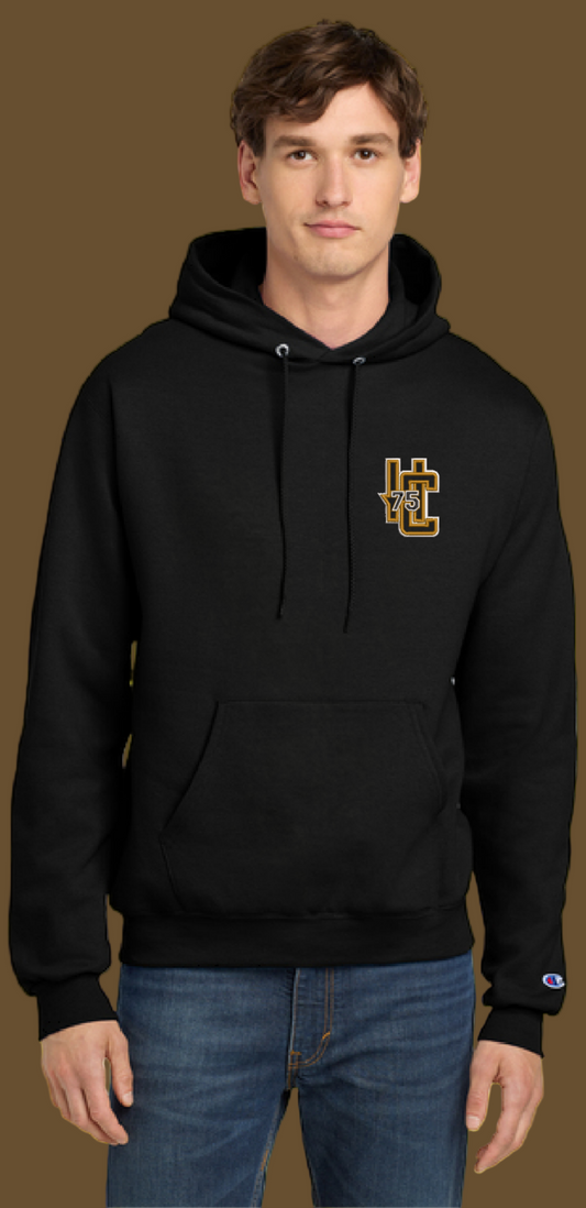 Hudson Catholic HC embroidered-ALUMNI CLASS Champion Power blend Hoodie-S700-Standard fit