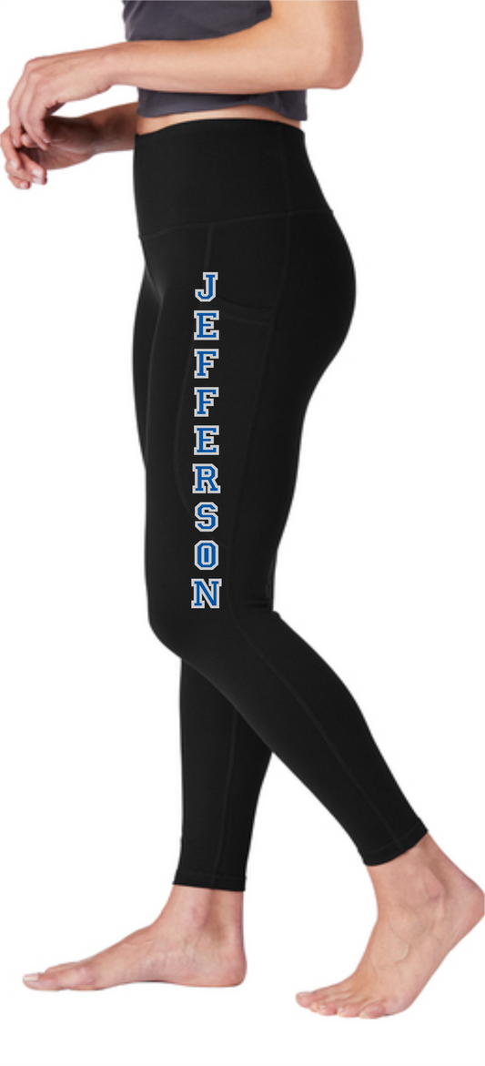 Jefferson Elementary (Central 5)LPST891 Sport-Tek® Women's High Rise 7/8 Legging