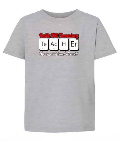 Battle Hill Elementary Teacher Inspirational element tee