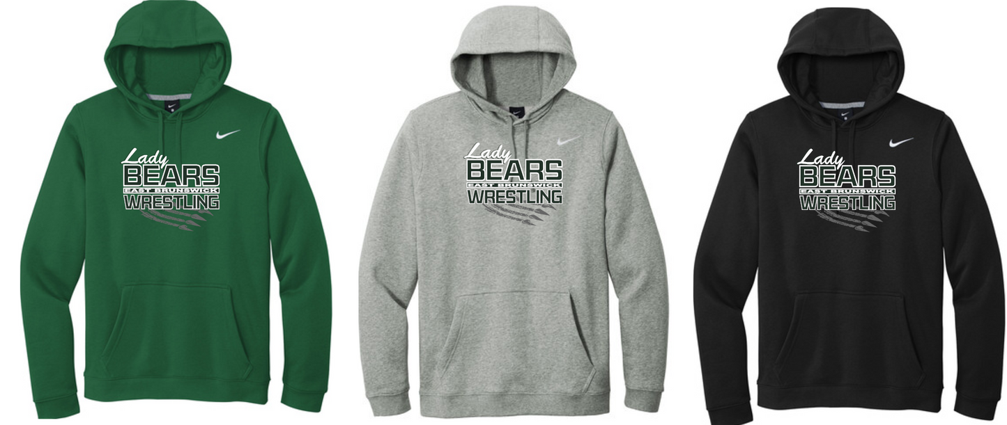 BEARS "Lady Bears" Wrestling Nike Club Fleece Pullover Hoodie-CJ1611