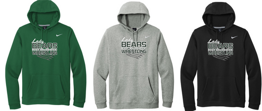 BEARS "Lady Bears" Wrestling Nike Club Fleece Pullover Hoodie-CJ1611