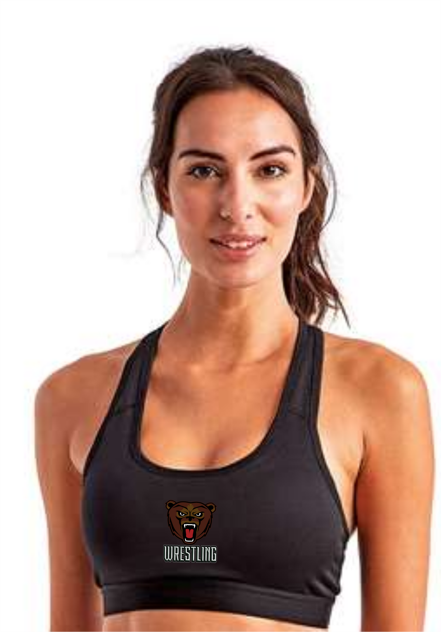 BEARS Wrestling Women's Medium Impact Sports Bra - TD920
