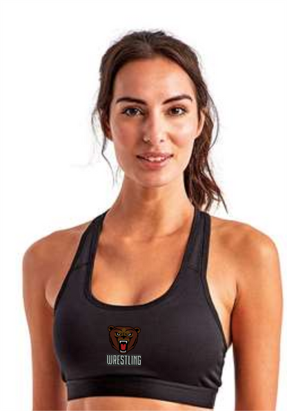 BEARS Wrestling Women's Medium Impact Sports Bra - TD920