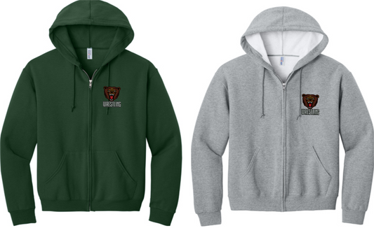 BEARS WRESTLING Jerzees® NuBlend® Full-Zip Hooded Sweatshirt 993M