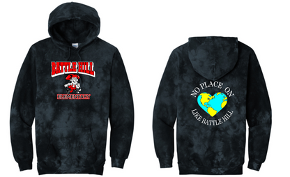 BATTLE HILL Elementary School ADULT Hooded TIE DYE SWEATSHIRTS (Pullover)