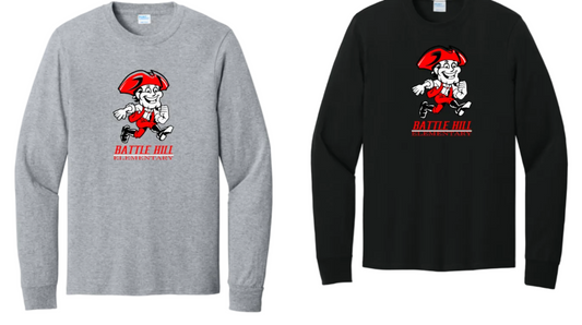 Battle Hill ELEMENTARY  PC54LS Port & Co™  Long Sleeve Core Cotton Minuteman Tee