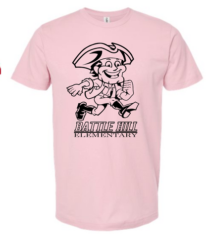 BATTLE HILL Elementary School standard Tee YOUTH AND ADULT