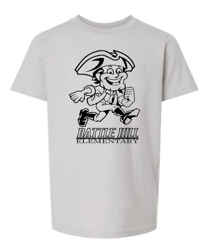 BATTLE HILL Elementary School standard Tee YOUTH AND ADULT