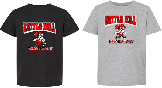 BATTLE HILL Elementary School Tee YOUTH AND ADULT