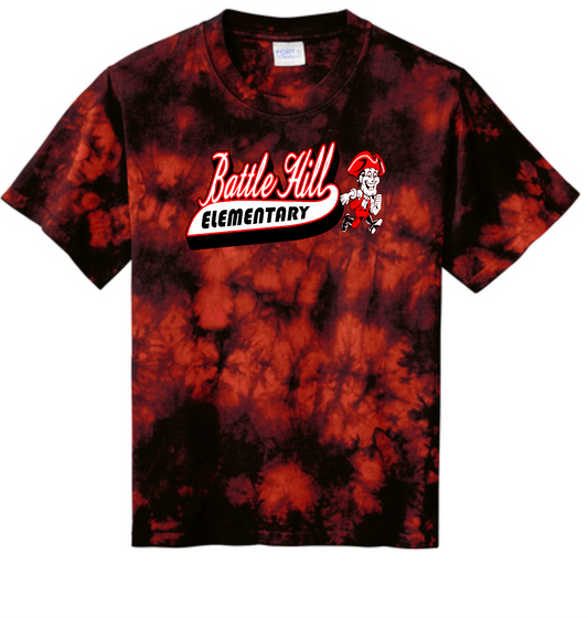 Battle Hill Elementary Crystal TIE DYE TEE (Adult and youth)