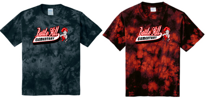 Battle Hill Elementary Crystal TIE DYE TEE (Adult and youth)