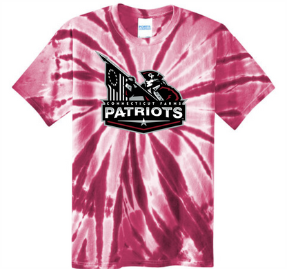 Connecticut Farms Elementary School  Spiral TIE DYE PATRIOT TEE Youth XS-XL Adult(Sm-4xL)