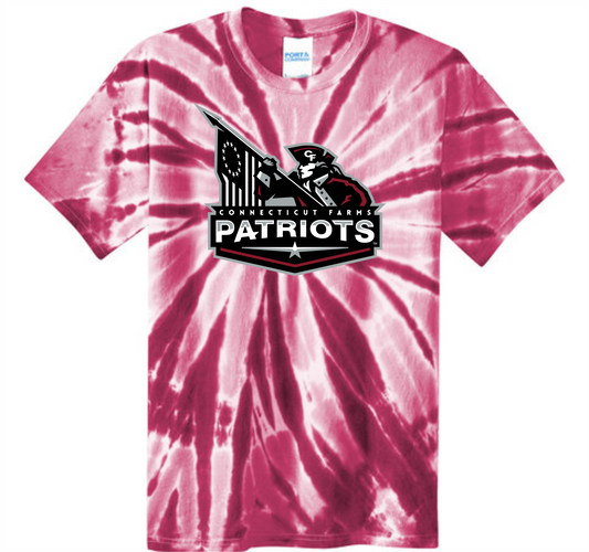 Connecticut Farms Elementary School  Spiral TIE DYE PATRIOT TEE Youth XS-XL Adult(Sm-4xL)