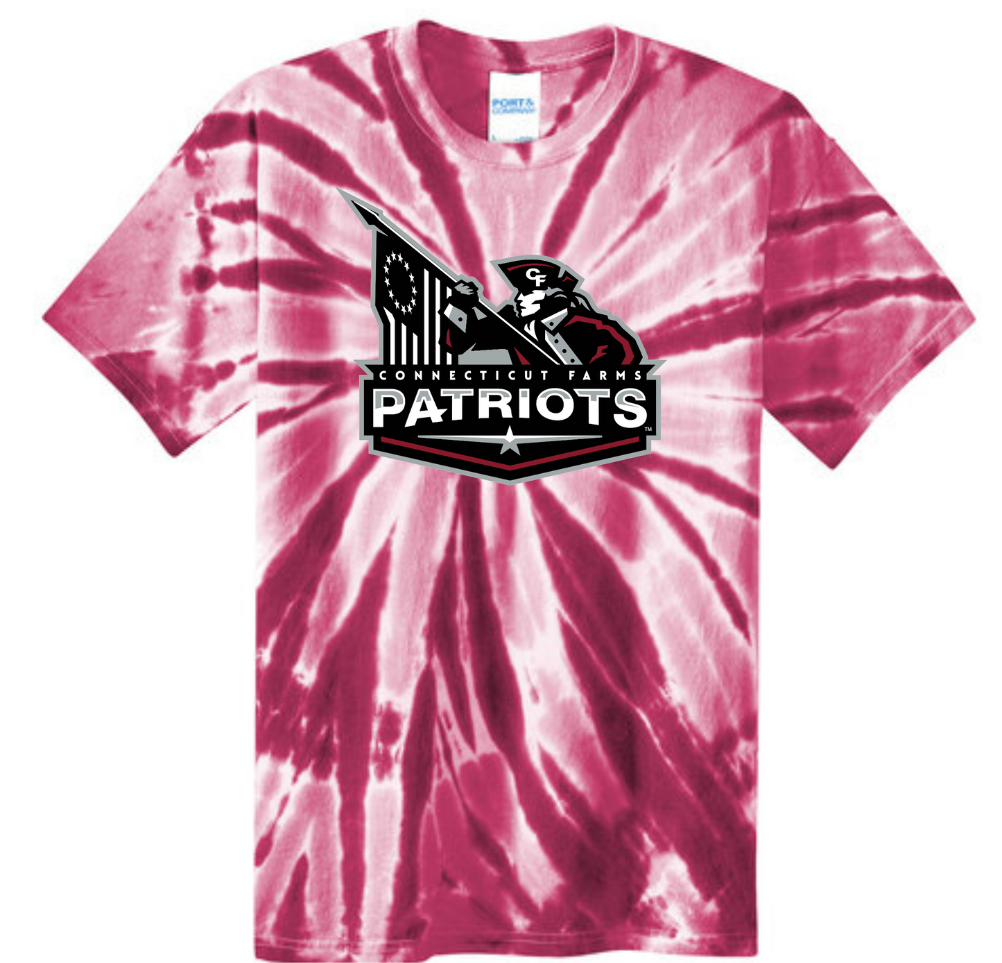 Connecticut Farms Elementary School  Spiral TIE DYE PATRIOT TEE Youth XS-XL Adult(Sm-4xL)