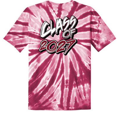 Connecticut Farms Elementary School  Spiral TIE DYE PATRIOT TEE Youth XS-XL Adult(Sm-4xL)