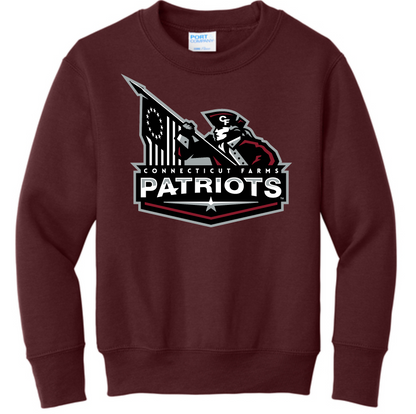 Connecticut Farms Elementary Adult Core Fleece Crewneck Sweatshirt. PC78