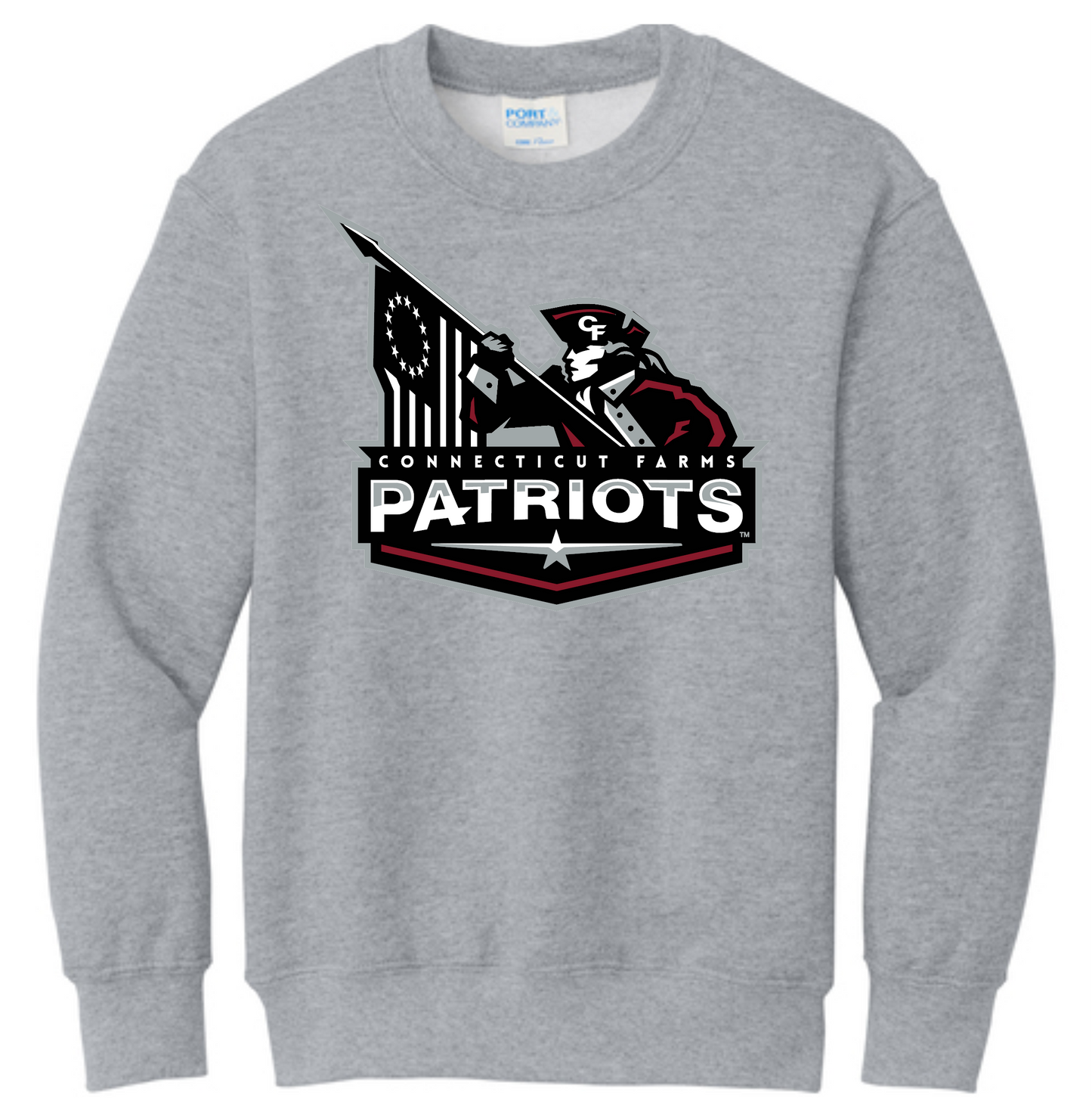 Connecticut Farms Elementary Adult Core Fleece Crewneck Sweatshirt. PC78