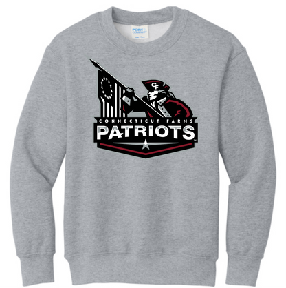 Connecticut Farms Elementary Adult Core Fleece Crewneck Sweatshirt. PC78