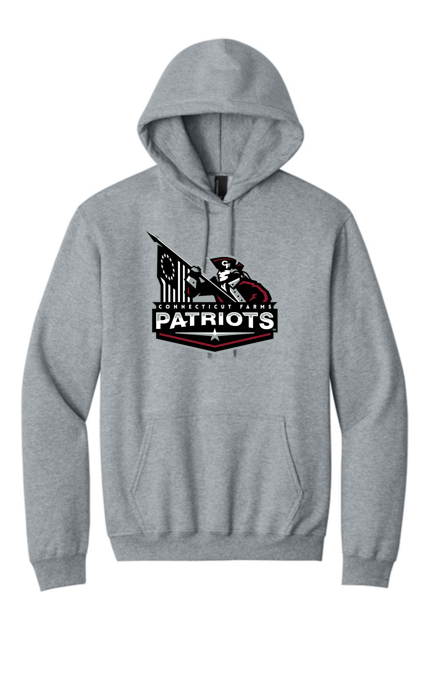 Connecticut Farms PC90H  Port & Co® Essential Fleece Pullover Hooded Sweatshirt