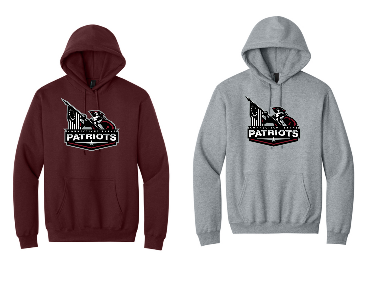 Connecticut Farms PC90H  Port & Co® Essential Fleece Pullover Hooded Sweatshirt