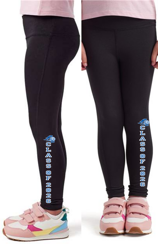 Jefferson Elementary (Central 5) Youth Recycled Performance Legging - TD31B