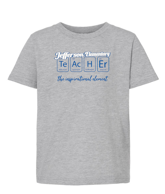 Jefferson Elementary Blue Knights Teacher Inspirational element tee