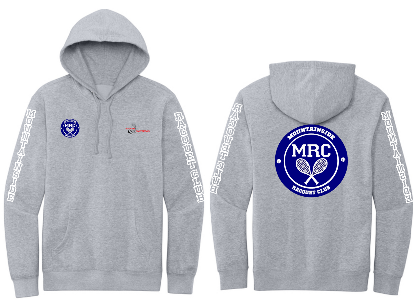 MRC(Mountainside Racquet Club) District®  Adult V.I.T.™ super heavy weight Fleece Hoodie. DT6600