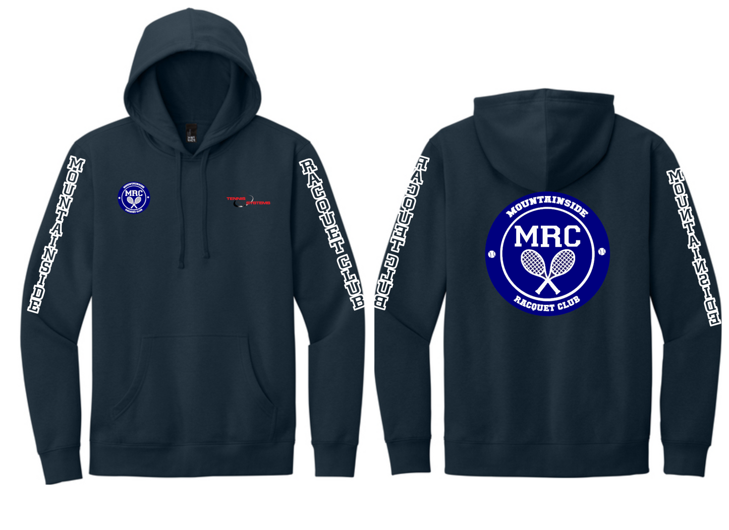 MRC(Mountainside Racquet Club) District®  Adult V.I.T.™ super heavy weight Fleece Hoodie. DT6600