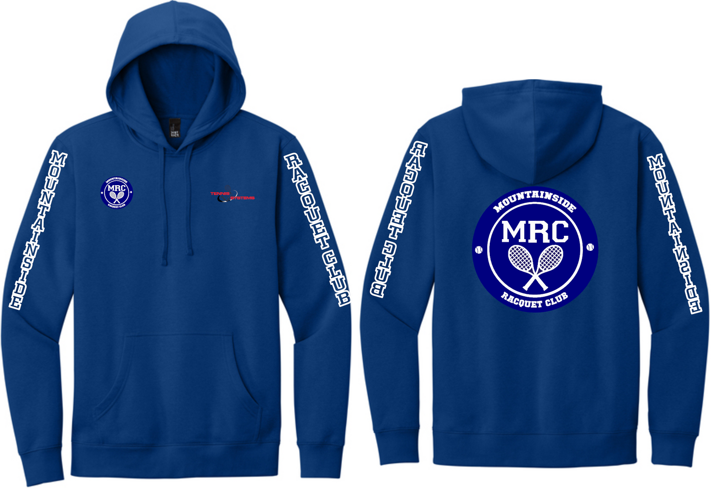 MRC(Mountainside Racquet Club) District®  Adult V.I.T.™ super heavy weight Fleece Hoodie. DT6600