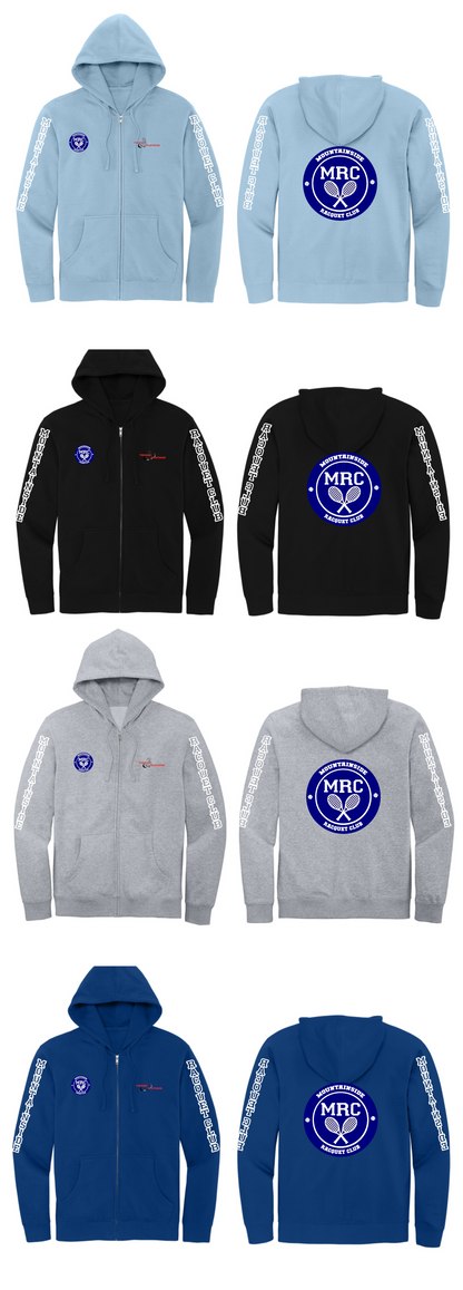 MRC(Mountainside Racquet Club) District®  Adult V.I.T.™ zip up fleece hoodie