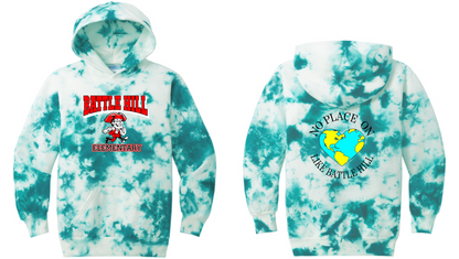 BATTLE HILL Elementary School ADULT Hooded TIE DYE SWEATSHIRTS (Pullover)