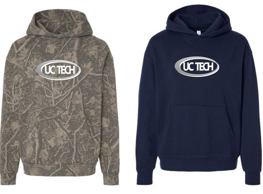 UC TECH printed Unisex Boulevard Heavyweight Hooded Sweatshirt - IND330BLV