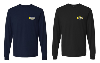 UC TECH Fine Jersey Long Sleeve T-Shirt - 202LS white & yellow logo (left chest)