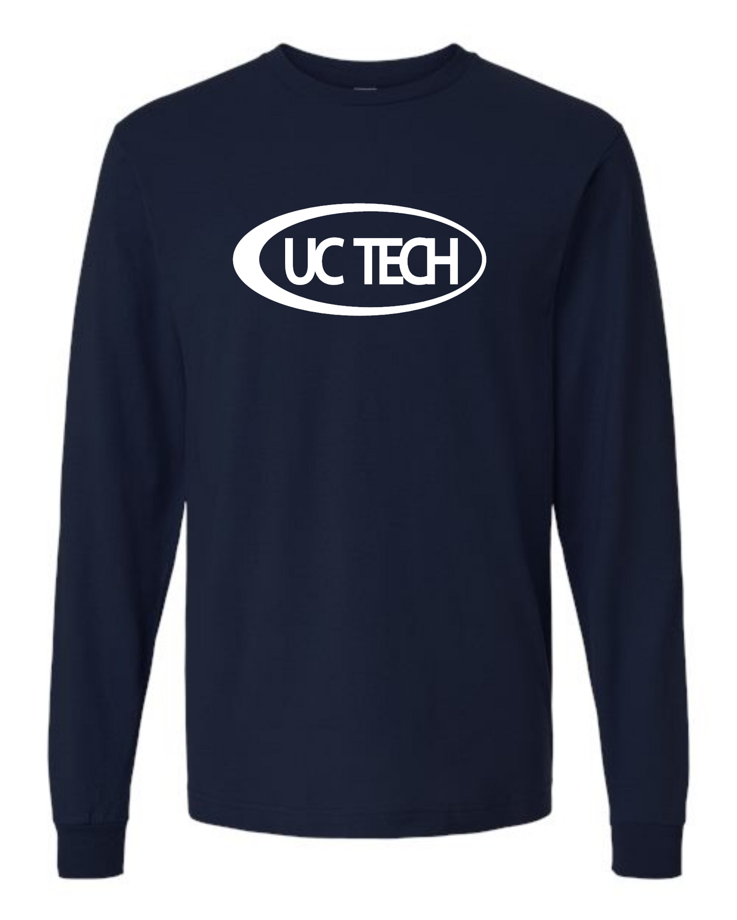UC TECH Fine Jersey Long Sleeve T-Shirt - 202LS white logo