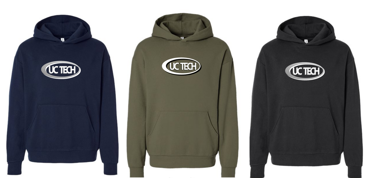 UC TECH printed Unisex Avenue Hooded Sweatshirt - IND280SL