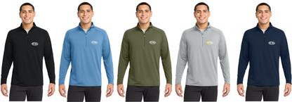 UC TECH Adult Sport-Tek® Sport-Wick® Stretch 1/4-Zip Pullover  ST850 left chest logo