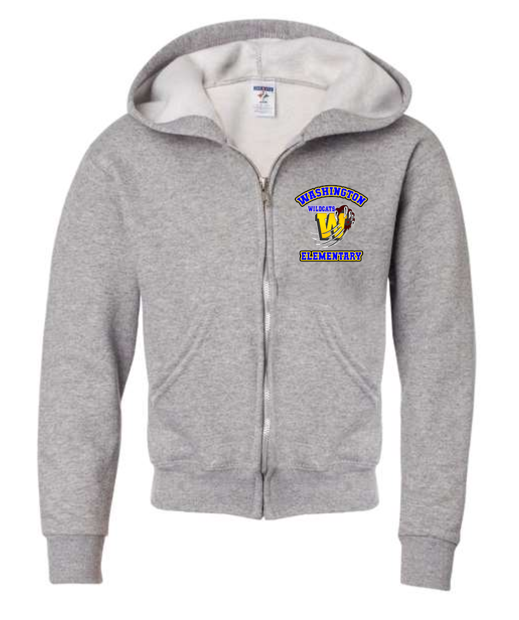 Washington Elementary Wildcats JERZEES ADULT NuBlend® Full-Zip Hooded Sweatshirt - 993